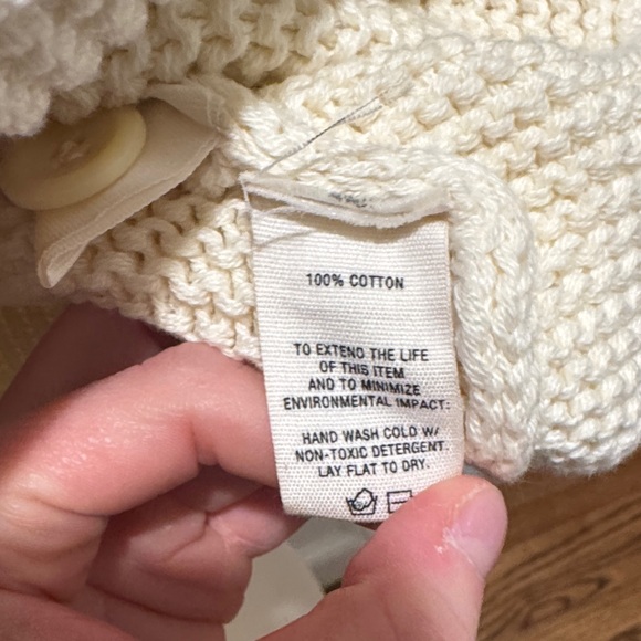 Alex Mill Nico Cream Button-Up Cardigan - Picture 3 of 6